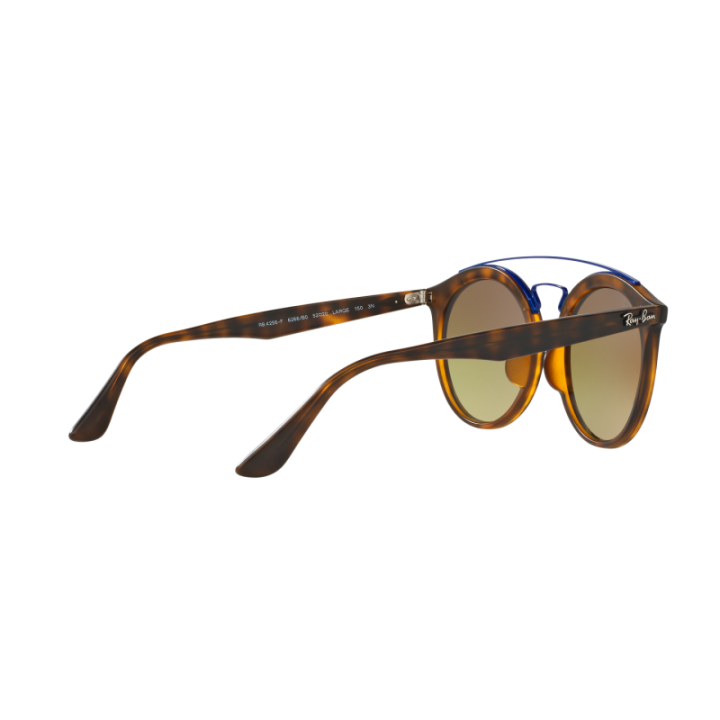 Gafas de sol Ray-Ban RB4256F New Gatsby II carey con Cristal espejo lila degradado vista dorsal
