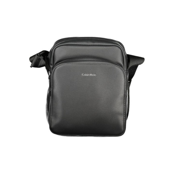 bolso bandolera negro de poliéster para hombre Calvin Klein vista frontal