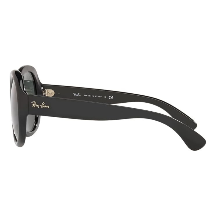 Gafas de sol Ray-Ban RB4191 Highstreet negras con Cristal G-15 verde vista lateral