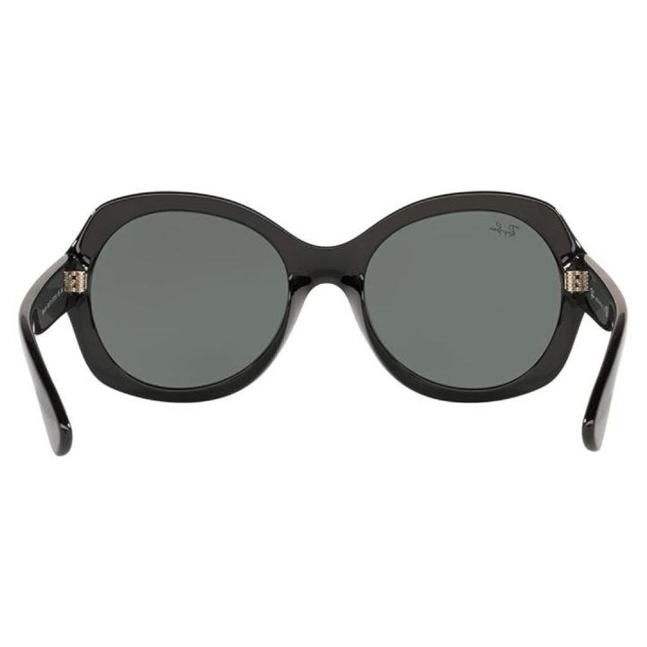 Gafas de sol Ray-Ban RB4191 Highstreet negras con Cristal G-15 verde vista dorsal