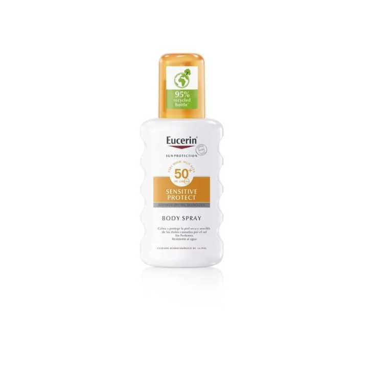 Spray corporal Eucerin Sun Sensitive Protect SPF50+ 200 ml en vista frontal