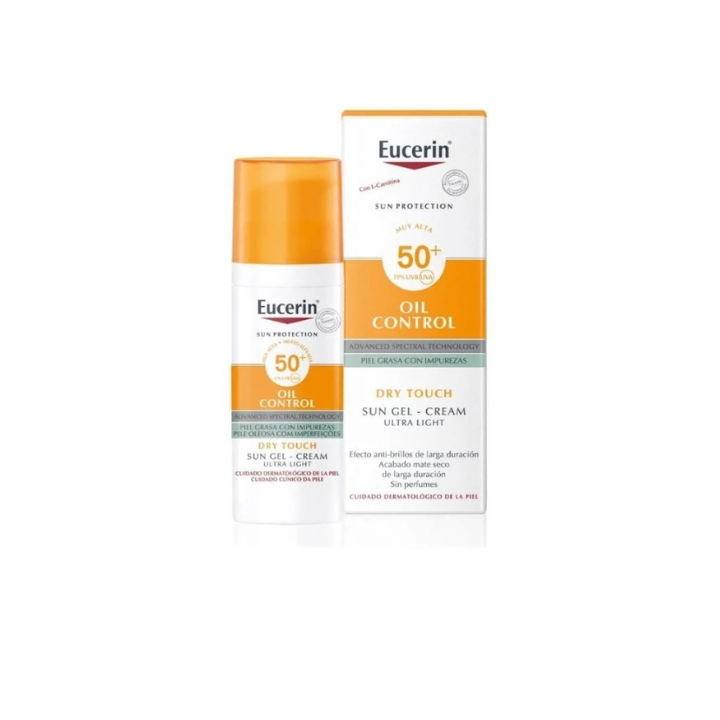 EUCERIN SUN FACE OIL CONTROL DRY TOUCH GEL CREMA SPF50+ 50ML