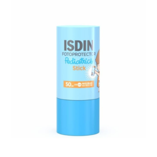 Stick fotoprotector pediátrico ISDIN SPF50 en envase azul vista frontal