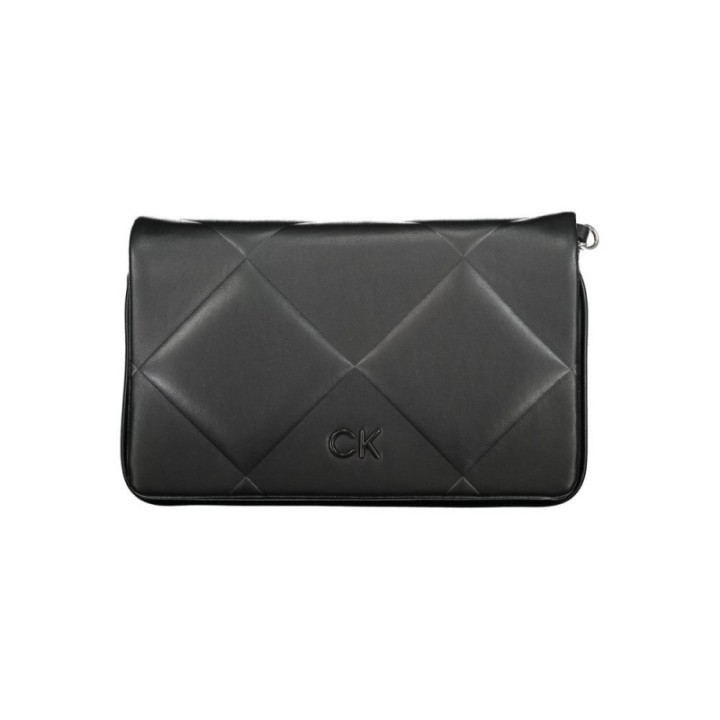 bolso acolchado negro para mujer Calvin Klein vista frontal