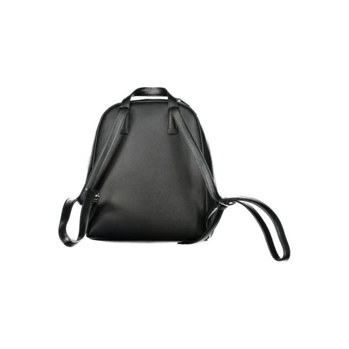 Mochila negra de polietileno para mujer Calvin Klein vista trasera